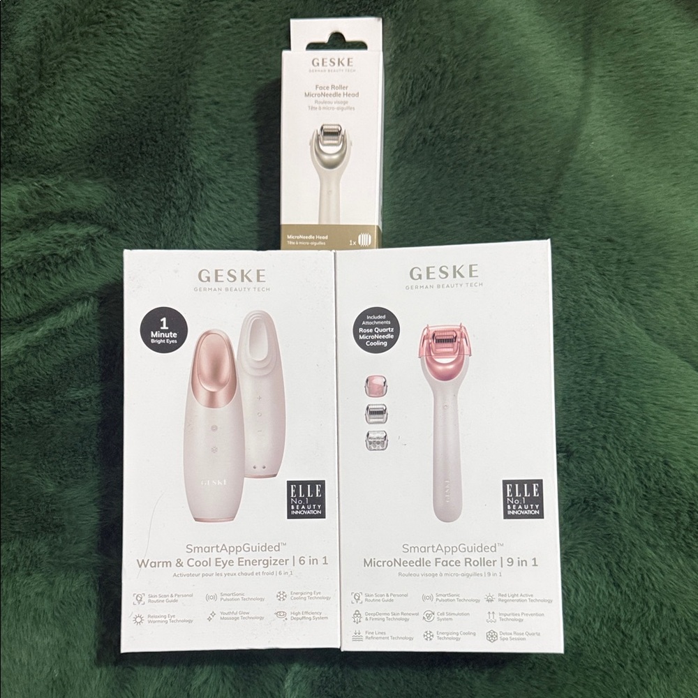 Elle Skincare Set with Pink and White Devices